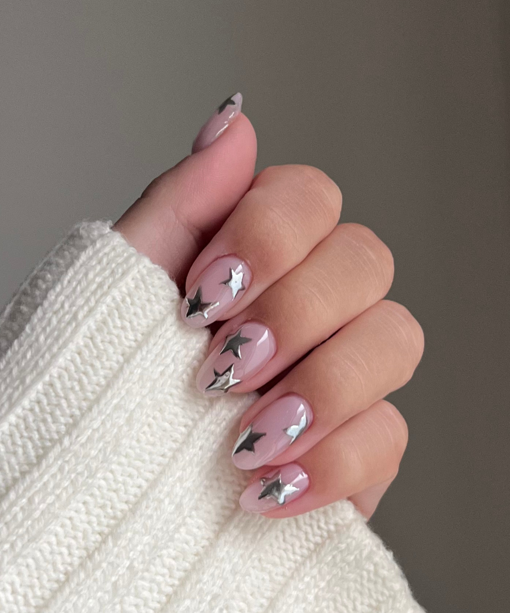 Naillak Chrome Powder - Silver (inkl. 3 applikatorer) - Naillak.dk