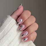 Naillak Chrome Powder - Silver (inkl. 3 applikatorer) - Naillak.dk