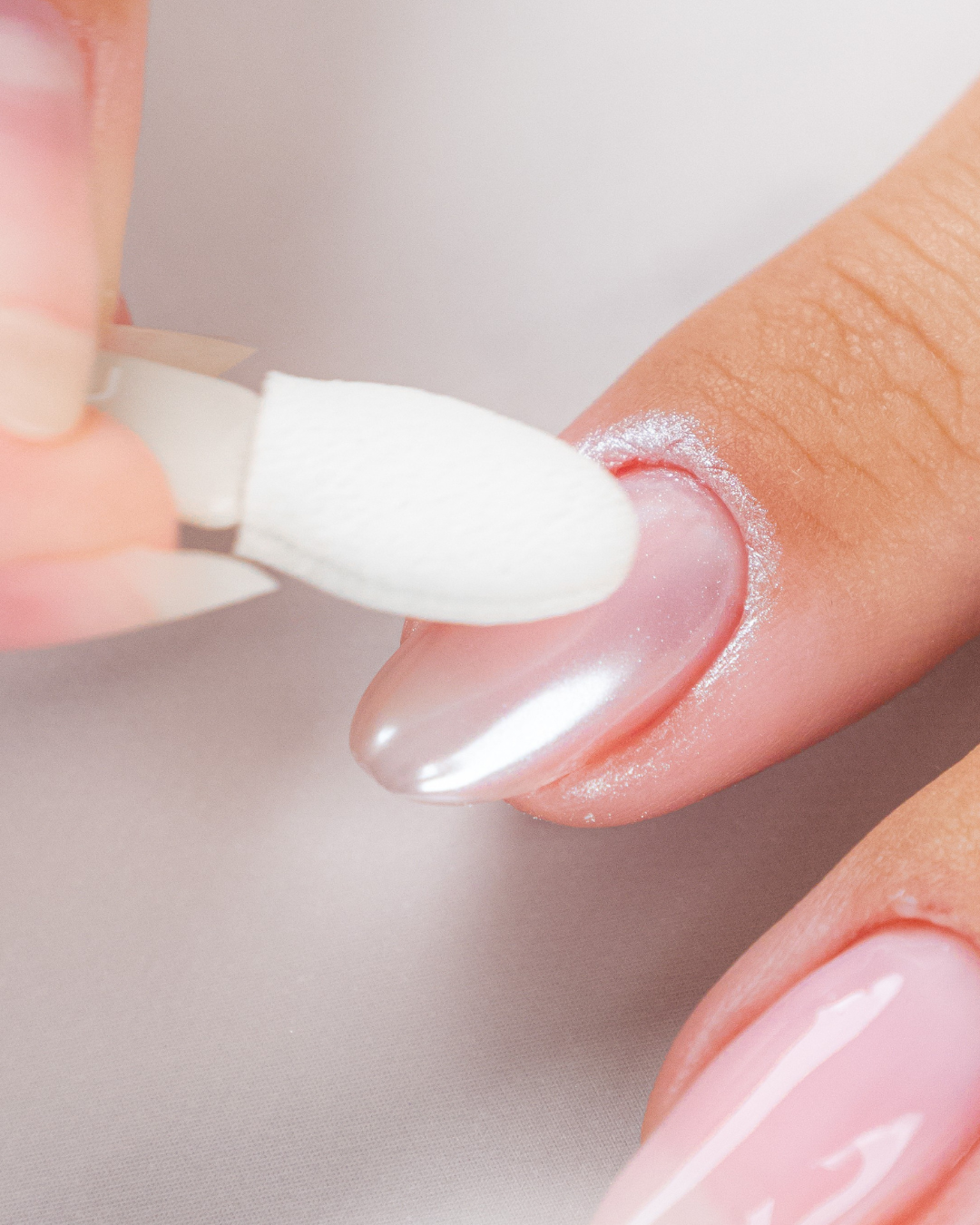 Naillak Pearl Powder - White (inkl. 3 applikatorer)