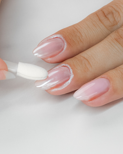 Step 3: gnub pearl powder i topcoat