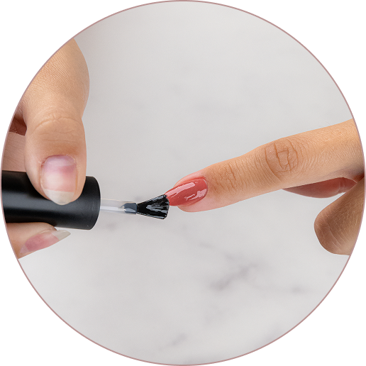 step 3: påfør top coat