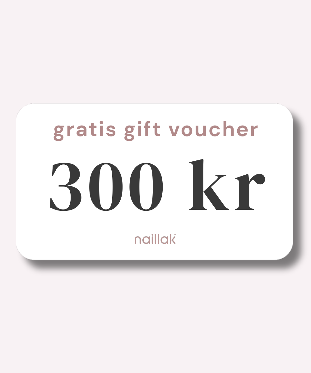 300 kr gift voucher til farver (sendes med pakken)