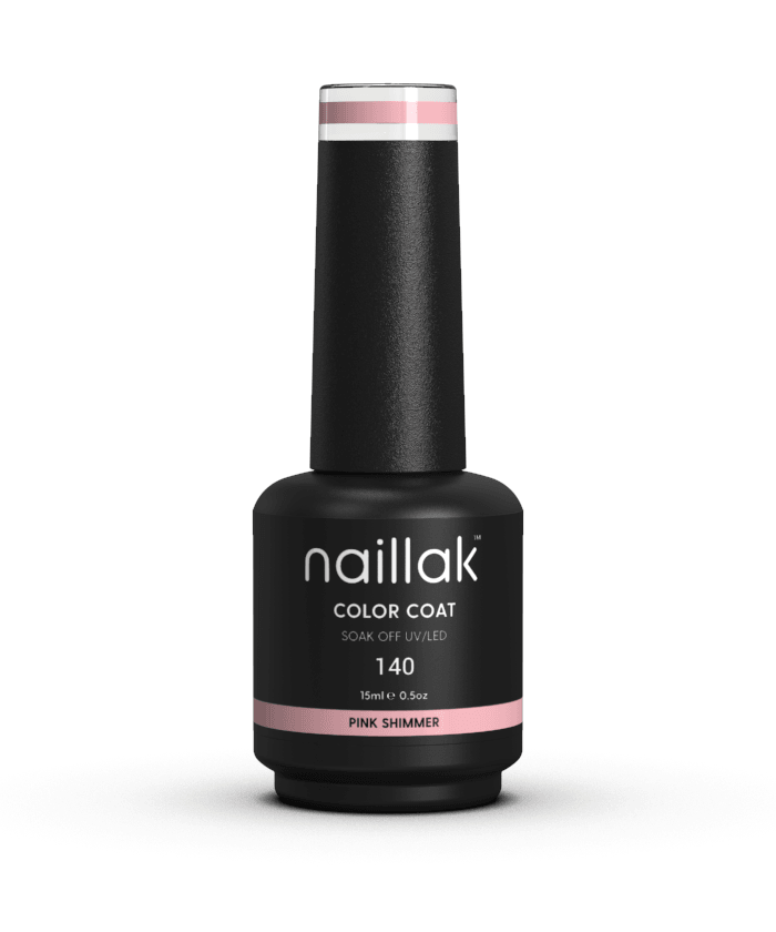gellak - Pink Shimmer - No. 140 - Naillak.dk